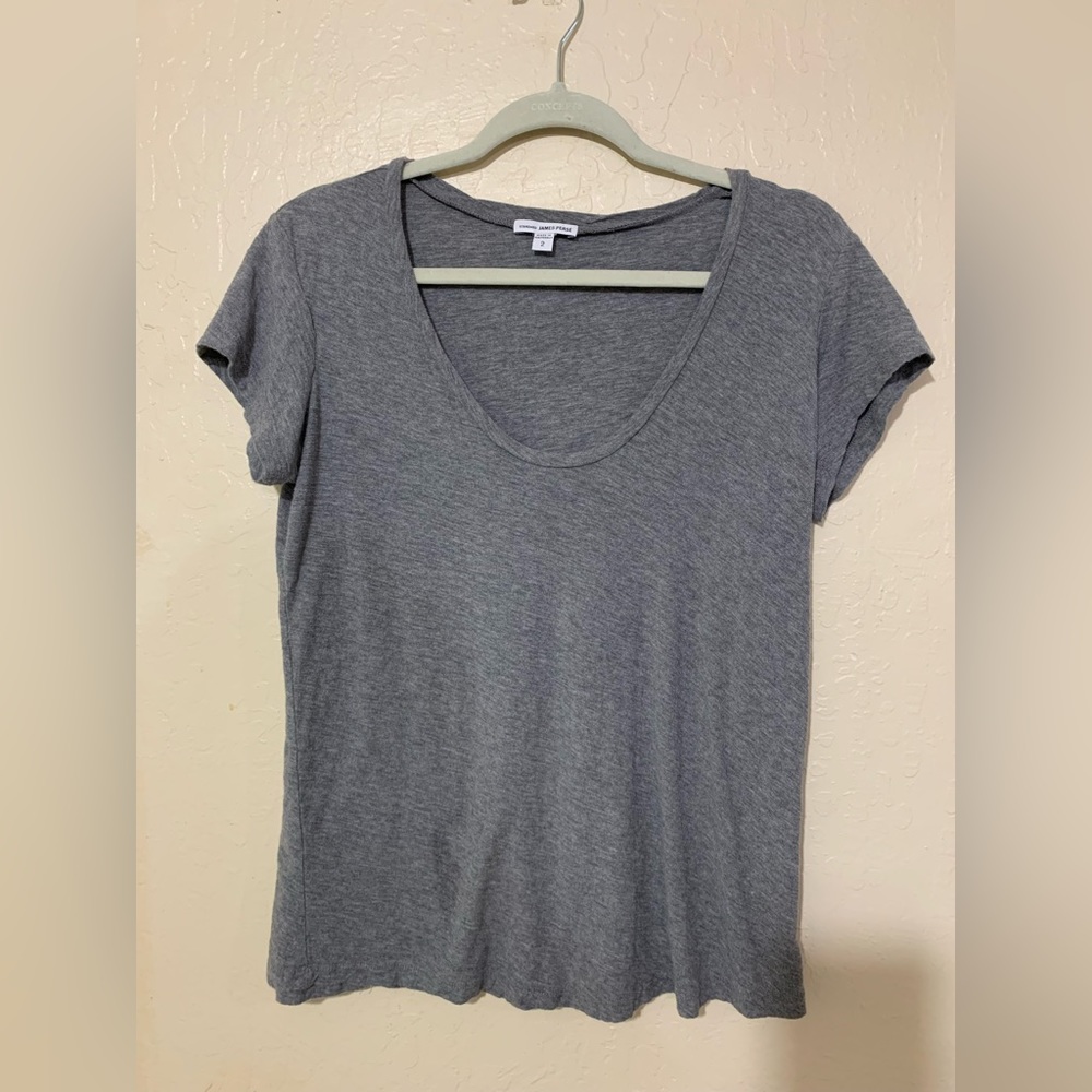 Size: (2) James Perse woman t-shirt